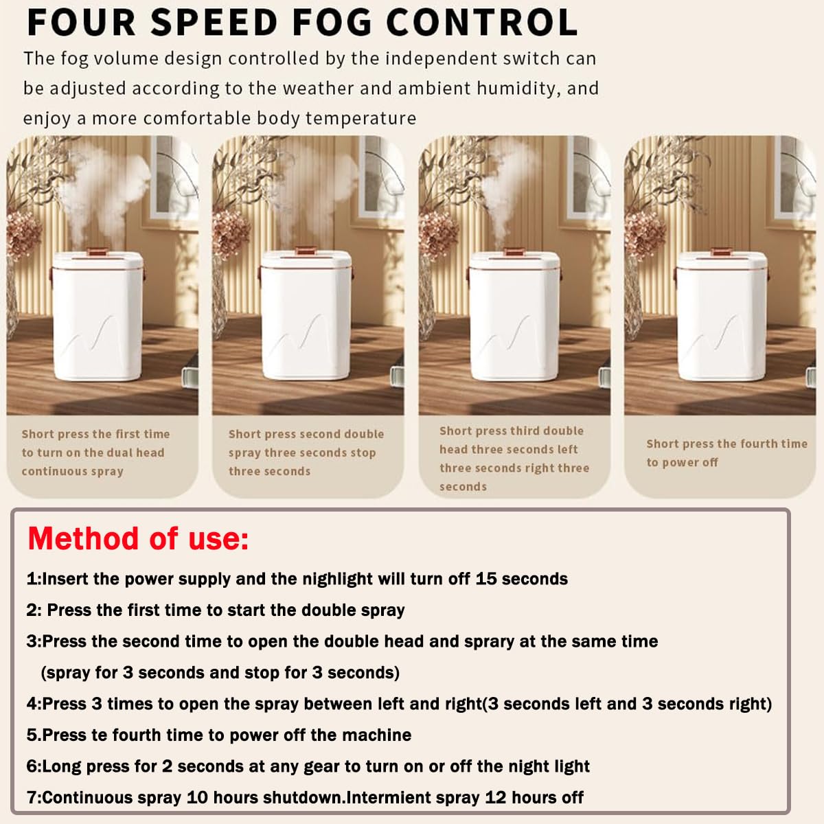HANNEA Humidifier for Room Cold and Cough, 1.8L Silent Spray Air Humidifier LED Night Light Aroma Diffuser Cool Mist Humidifier with 3 Modes for Bedroom, Living Room, Office, Car HANNEA Humidifier for Room Cold and Cough, 1.8L Silent Spray Air Humidifier LED Night Light Aroma Diffuser Cool Mist Humidifier with 3 Modes for Bedroom, Living Room, Office, Car